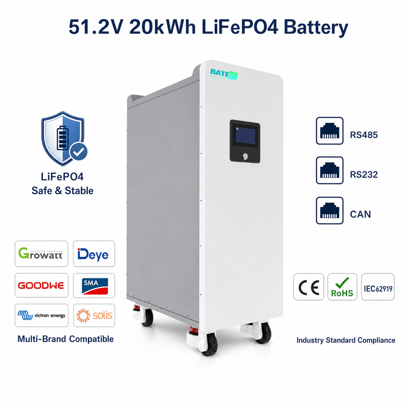 Betri ya Sakafu LiFePO4 20kW 400Ah 51.2V